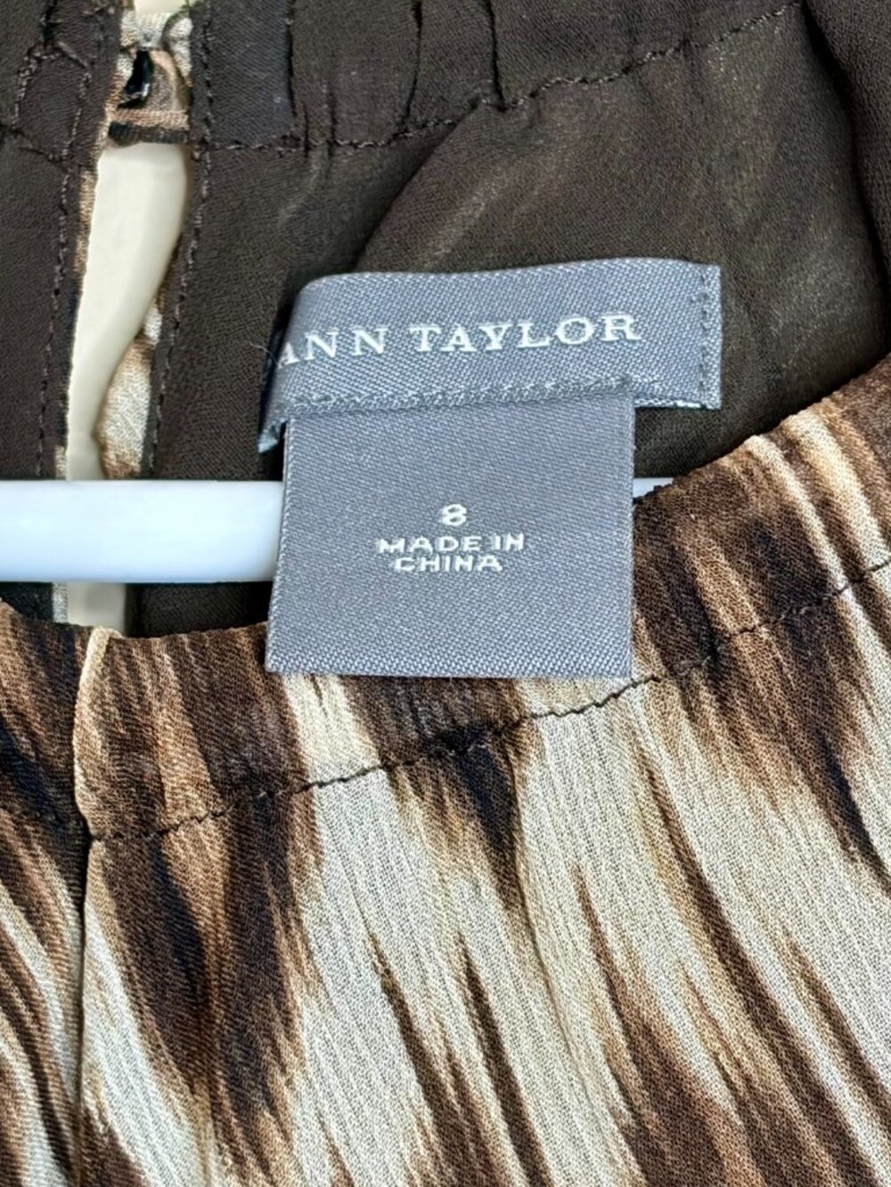 Ann Taylor Exotic Jaguar Print Halter Top, Size 8 - Picture 5 of 6